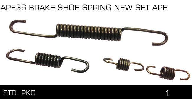 APE36 BRAKE SHOE SPRING NEW SET APE
